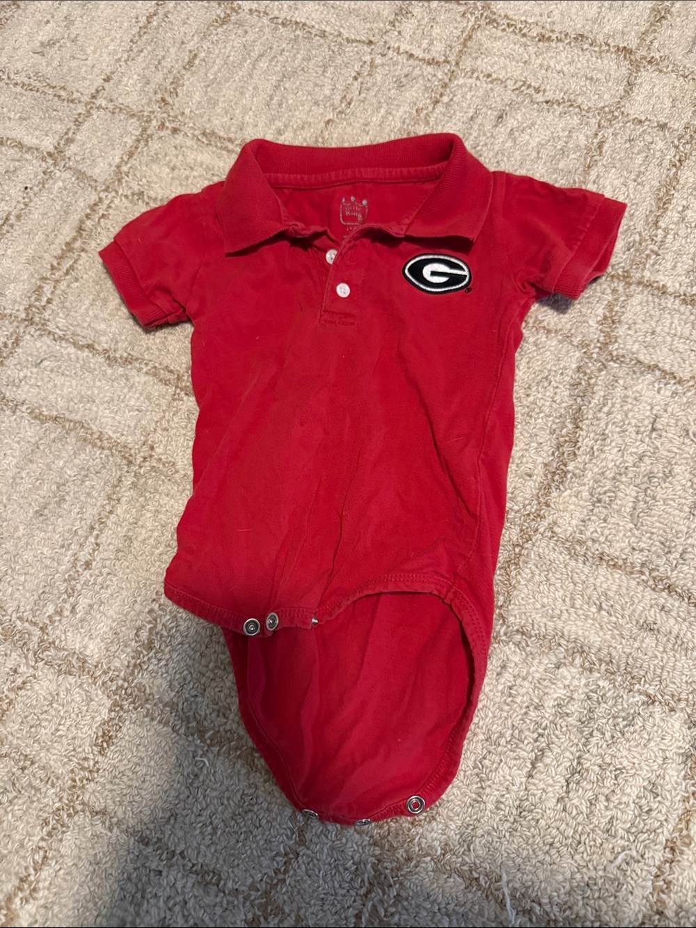 Red UGA Polo
